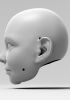 foto: Ragazza adolescente, Modello 3D di una testa (per marionetta da 60 cm, occhi e bocca mobili)