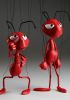 foto: Two Red Ants - Wooden hand-carved top art marionettes