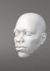 foto: 3D Model of Jimmy Hendrix head for 3D printing 125 mm
