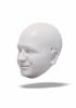 foto: 3D-Modell eines glücklichen Männerkopfes für den 3D-Druck