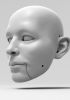 foto: Testa maschile, modello di testa 3D per pupazzo da 60 cm, occhi e bocca mobili di René per stampa 3D
