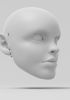 foto: Little Girl, 3D head model for 60cm puppet, stl for 3D printing