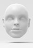 foto: Little Girl, 3D head model for 60cm puppet, stl for 3D printing