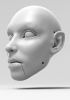 foto: Denise Vanity Matthewsová, 3D model hlavy, pohyblivé oči a otevírací ústa) pro 3D tisk
