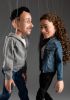 foto: Un couple de marionnettes portrait sur mesure - 60 cm (24 pouces) de hauteur