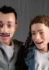foto: Una coppia di marionette con ritratto realizzate su misura - alte 60 cm (24 pollici).