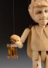 foto: The smallest marionette in the world - a wooden hand-carved bug