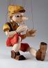 foto: Pinocchio velký, loutka vyřezávaná z lipového dřeva