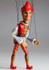 foto: Kasperle "Jester" Junior Marionette handgeschnitzt aus Lindenholz
