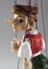 foto: Burattino di Pinocchio intagliato a mano in legno di tiglio (taglia S)