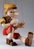 foto: Pinocchio - střední ručně vyřezávaná loutka