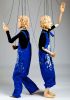 foto: Wooden Twins Marionettes carved based on photos (the price is for 1 marionette puppet)