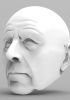 foto: 3D Model of an older gentleman head for 3D printing