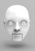 foto: Junger Mann3D Kopfmodel für den 3D-Druck 150 mm