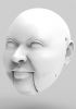 foto: 3D Model of a fat man/woman head for 3D print 135 mm