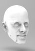 foto: Man with a high forehead head for 3D print – 120mm
