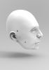 foto: 3D Model of a calm man's head for 3D print