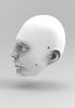 foto: 3D Model of a calm man's head for 3D print