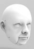 foto: 3D Model of middle-aged man's head for 3D print