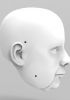 foto: Mann mittleren Alters 3D Kopfmodel für den 3D-Druck