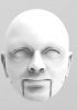 foto: 3D Model of round face man's head for 3D print