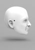 foto: 3D Model of an elderly lady's head for 3D print