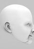 foto: 3D Model of smiling woman's head for 3D print