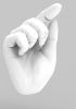 foto: 3D Modell der Hände in Geste für den 3D-Druck