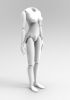 foto: 3D Modèle du corps d'une femme pour l'impression 3D pour marionnette cca 60cm