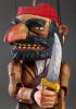 foto: Pirate Captain Morgan - marionnette en bois sculptée à la main