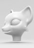 foto: 3D Model of a fox head for 3D print