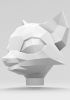 foto: 3D Model of a fox head for 3D print