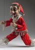 foto: Bouffon avec une bouche en mouvement - marionnette antique