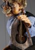 foto: Violinista - burattino decorativo in gesso di un violinista errante