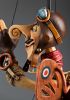 foto: Butterfly pilot hand-carved string puppet hand-carve from linden wood